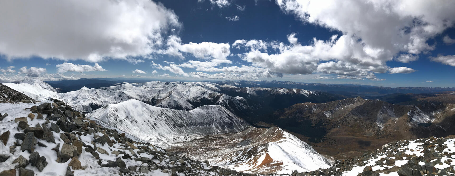 First snow on Grays peak